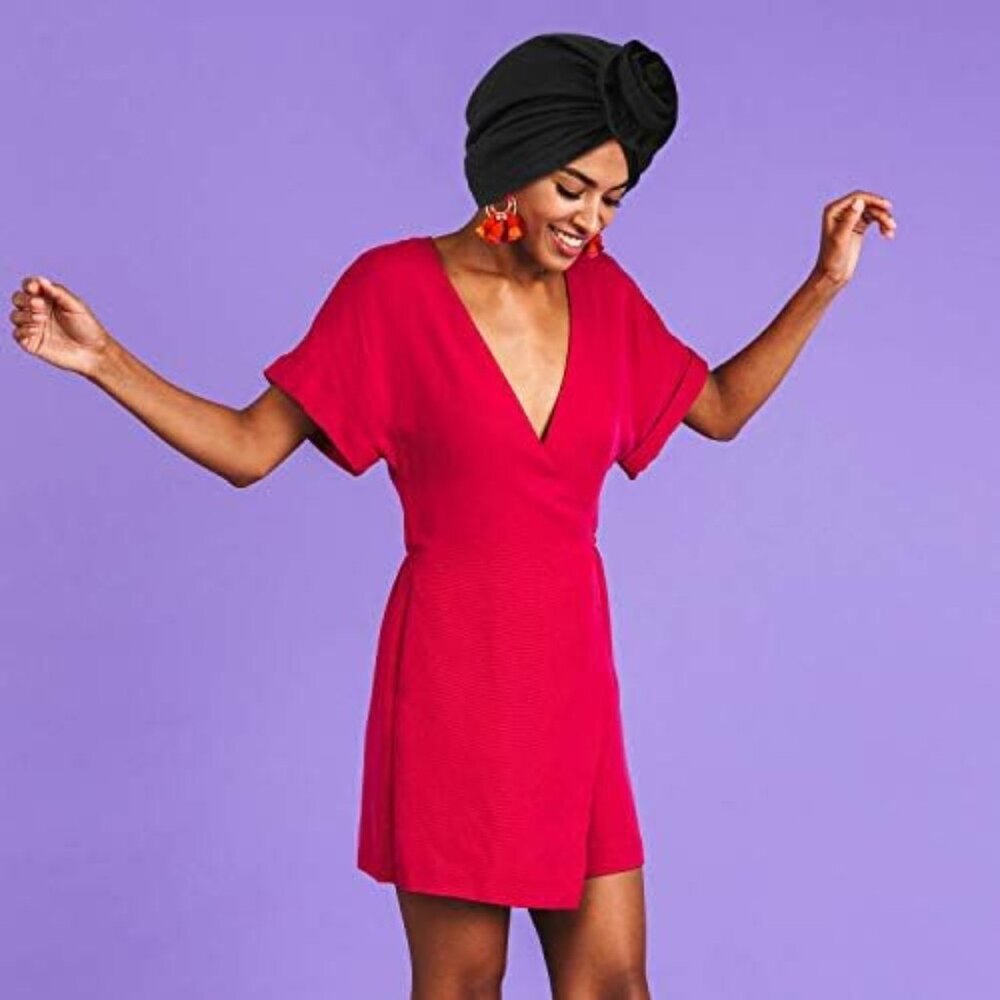 Women Turban Headwraps 6 Pack Cotton Colorful African Knot Bonnet Accessories - Picture 6 of 6